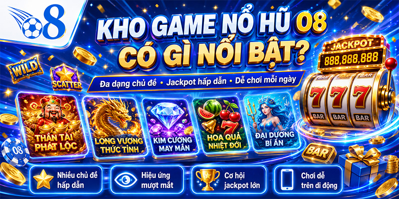 Kho game nổ hũ O8 có gì nổi bật